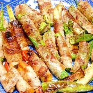 BBQにもオススメ☆豚トン巻き巻き野菜